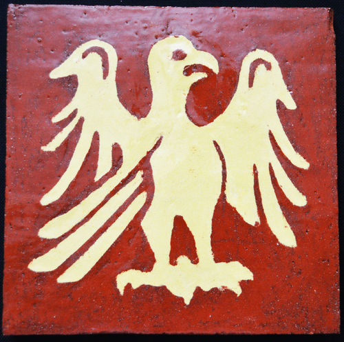 Replikat der  "Ihlow Fliese"  - Motiv 11 "Adler"